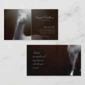 名刺のテンプレート-暗闇を絵を描いている馬 名刺 (正面/裏面)