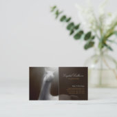 名刺のテンプレート-暗闇を絵を描いている馬 名刺 (スタンド正面)