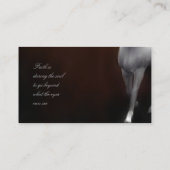 名刺のテンプレート-暗闇を絵を描いている馬 名刺 (裏面)