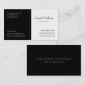 名刺のテンプレート-暗闇-プロフェッショナル 名刺 (正面/裏面)