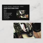 名刺のテンプレート、音楽産業 名刺 (正面/裏面)