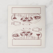 名刺のテー結婚ブルヴィンテージ プレイスカード (外部開封)