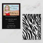 名刺のディーバ - プリンセス 名刺 (正面/裏面)