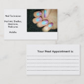 名刺のネイリスト 予約カード (正面/裏面)