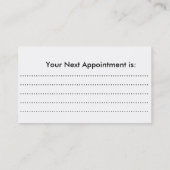 名刺のネイリスト 予約カード (裏面)