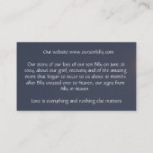 名刺のハート形の月 名刺 (裏面)