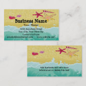 名刺のビーチ場面 名刺 (正面/裏面)