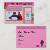 名刺のファッションの上品のブティック 名刺 (正面/裏面)