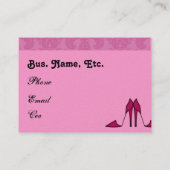 名刺のファッションの上品のブティック 名刺 (裏面)