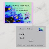 名刺のフェミニンなデザイン 名刺 (正面/裏面)