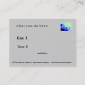 名刺のフェミニンなデザイン 名刺 (裏面)