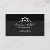 名刺のフォーマルな結婚式のイベントプランナー 名刺 (裏面)