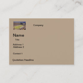 名刺のフットボールスタジアムのデザイン 名刺