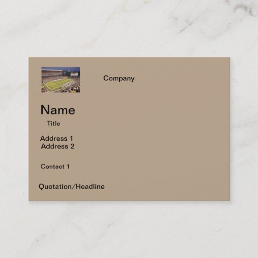 名刺のフットボールスタジアムのデザイン 名刺 (正面)