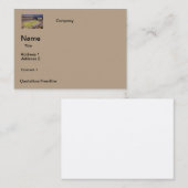 名刺のフットボールスタジアムのデザイン 名刺 (正面/裏面)