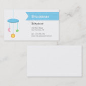 名刺のベビーシッターをするモダンなハンガーのおもちゃ 名刺 (正面/裏面)