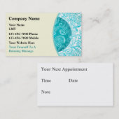 名刺のマッサージ 予約カード (正面/裏面)