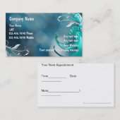 名刺のマッサージ 予約カード (正面/裏面)