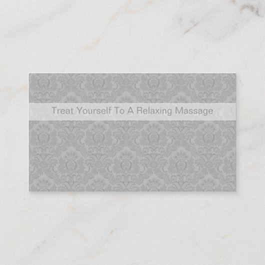 名刺のマッサージ 名刺 (裏面)