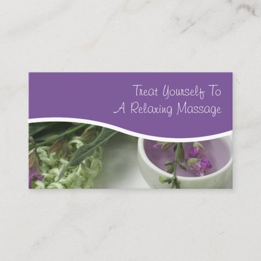 名刺のマッサージ 名刺 (正面)