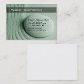 名刺のマッサージ 名刺 (正面/裏面)