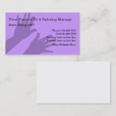 名刺のマッサージ 名刺 (正面/裏面)