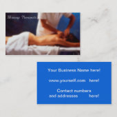 名刺のマッサージ 名刺 (正面/裏面)