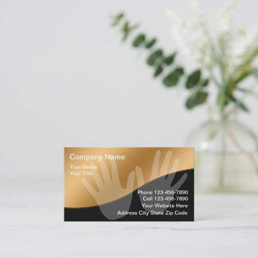 名刺のマッサージ 名刺 (スタンド正面)