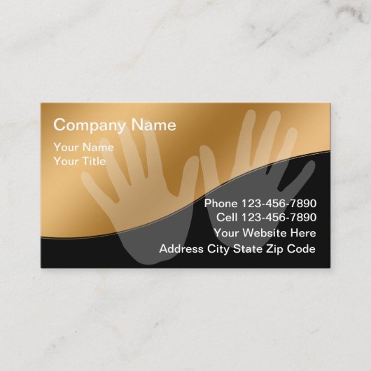 名刺のマッサージ 名刺 (正面)