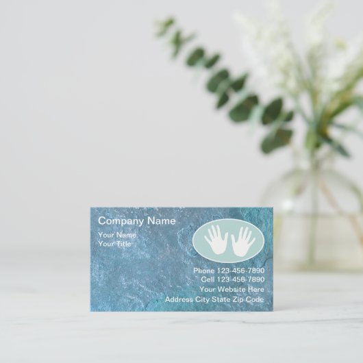 名刺のマッサージ 名刺 (スタンド正面)