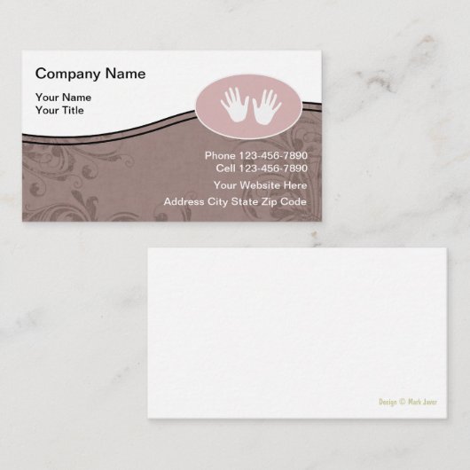 名刺のマッサージ 名刺 (正面/裏面)