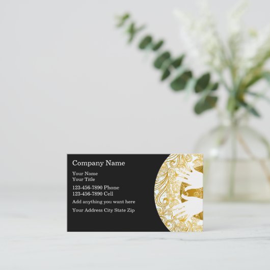 名刺のマッサージ 名刺 (スタンド正面)