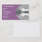 名刺のマッサージ 名刺 (正面/裏面)