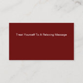 名刺のマッサージ 名刺 (裏面)