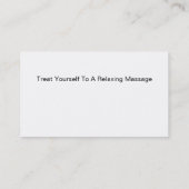 名刺のマッサージ 名刺 (裏面)