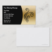 名刺のマッサージ 名刺 (正面/裏面)