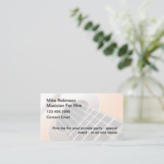 名刺のミュージシャン 名刺 (スタンド正面)