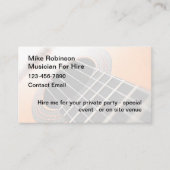 名刺のミュージシャン 名刺 (正面)