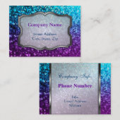 名刺のモザイクSparkleyのぽっちゃりした質 名刺 (正面/裏面)