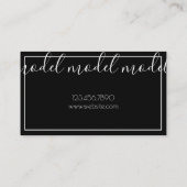 名刺のモデル 名刺 (裏面)