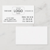 名刺のレイアウト 名刺 (正面/裏面)