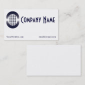 名刺のロゴのシンプルロゴ 名刺 (正面/裏面)