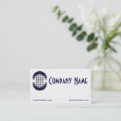 名刺のロゴのシンプルロゴ 名刺 (スタンド正面)