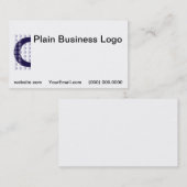 名刺のロゴ(青) 名刺 (正面/裏面)