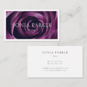 名刺の上に近く上がりました 名刺 (正面/裏面)