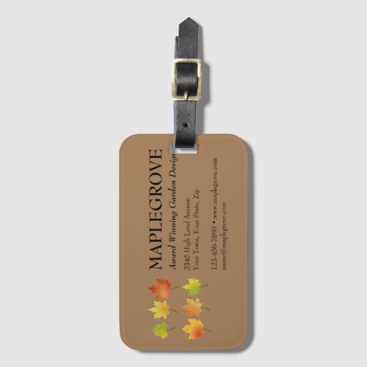 名刺の両面ラゲッジタグ ラゲッジタグ (正面縦)