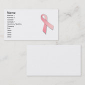 名刺の乳がん認識度ピンクリボン 名刺 (正面/裏面)