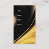 名刺の会社金ゴールドブロンズ抽象芸術 名刺 (裏面)