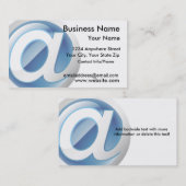 名刺の光沢のあるくもの巣アイコン 名刺 (正面/裏面)