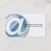 名刺の光沢のあるくもの巣アイコン 名刺 (裏面)